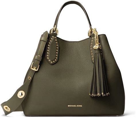 michael kors brooklyn bag olive|Michael Kors Brooklyn shoulder bag.